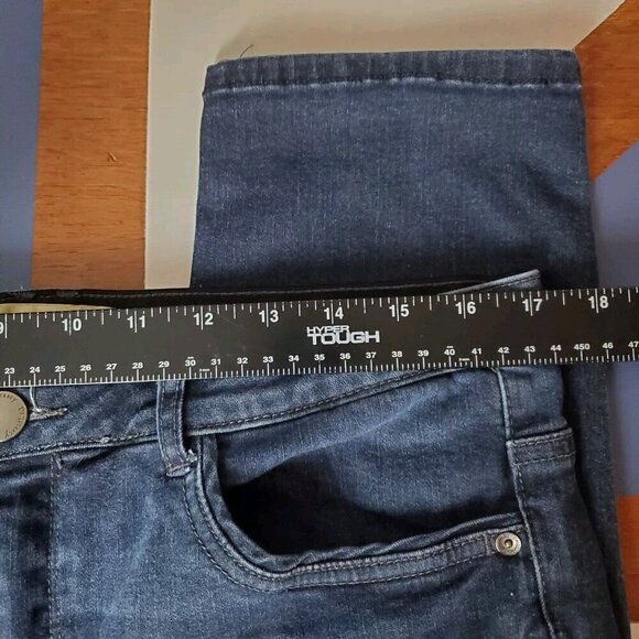 Democracy Ab Technology Skinny Ankle Jeans Women 14 Dark Wash High Rise Slimming - Picture 5 of 11